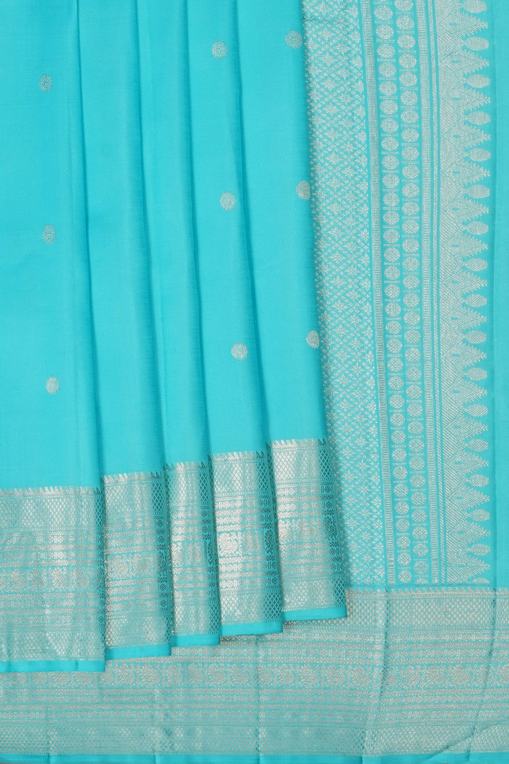Image of Kanchipattu Blue Saree