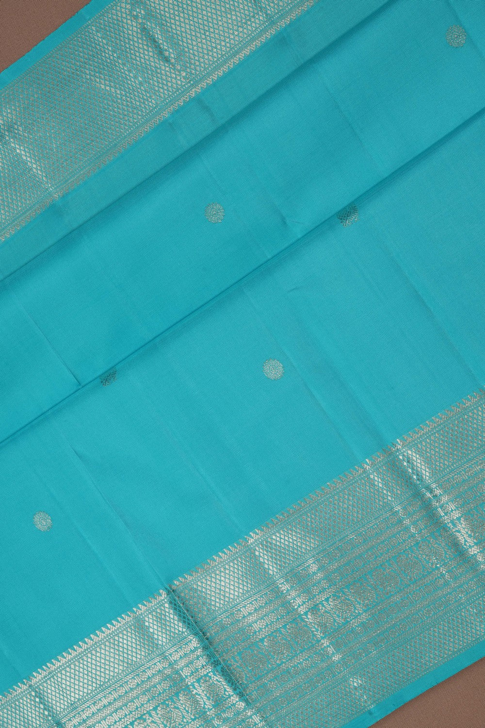 Image of Kanchipattu Blue Saree