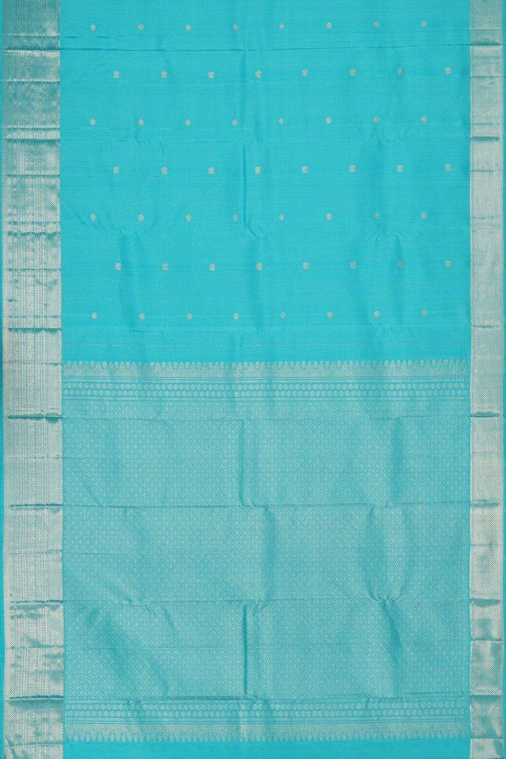 Image of Kanchipattu Blue Saree