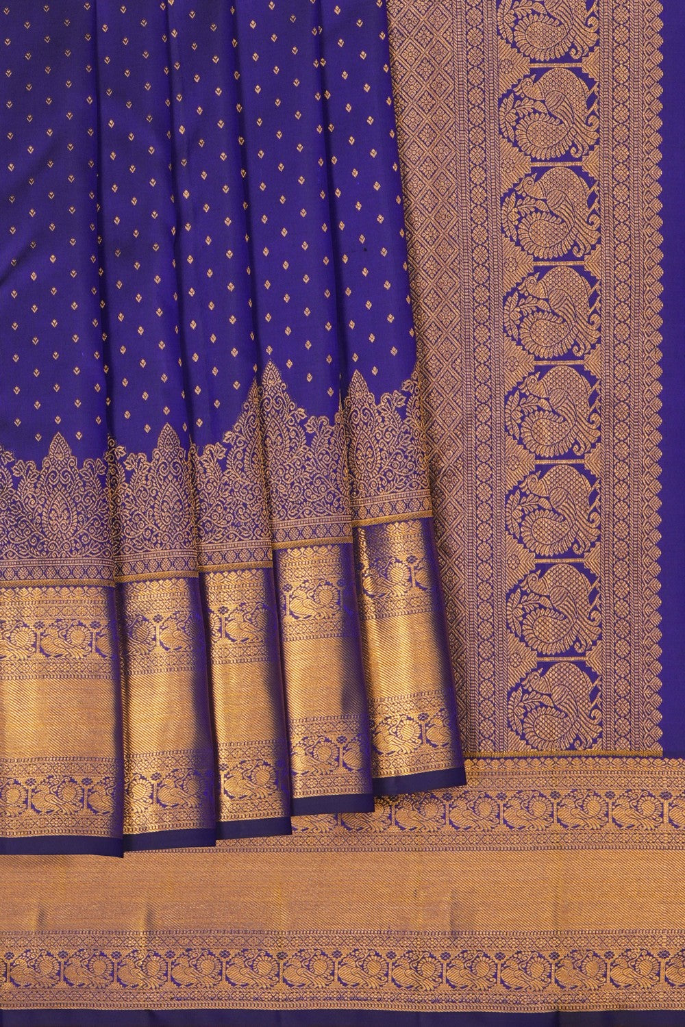 Image of Kanchipattu Purple Saree