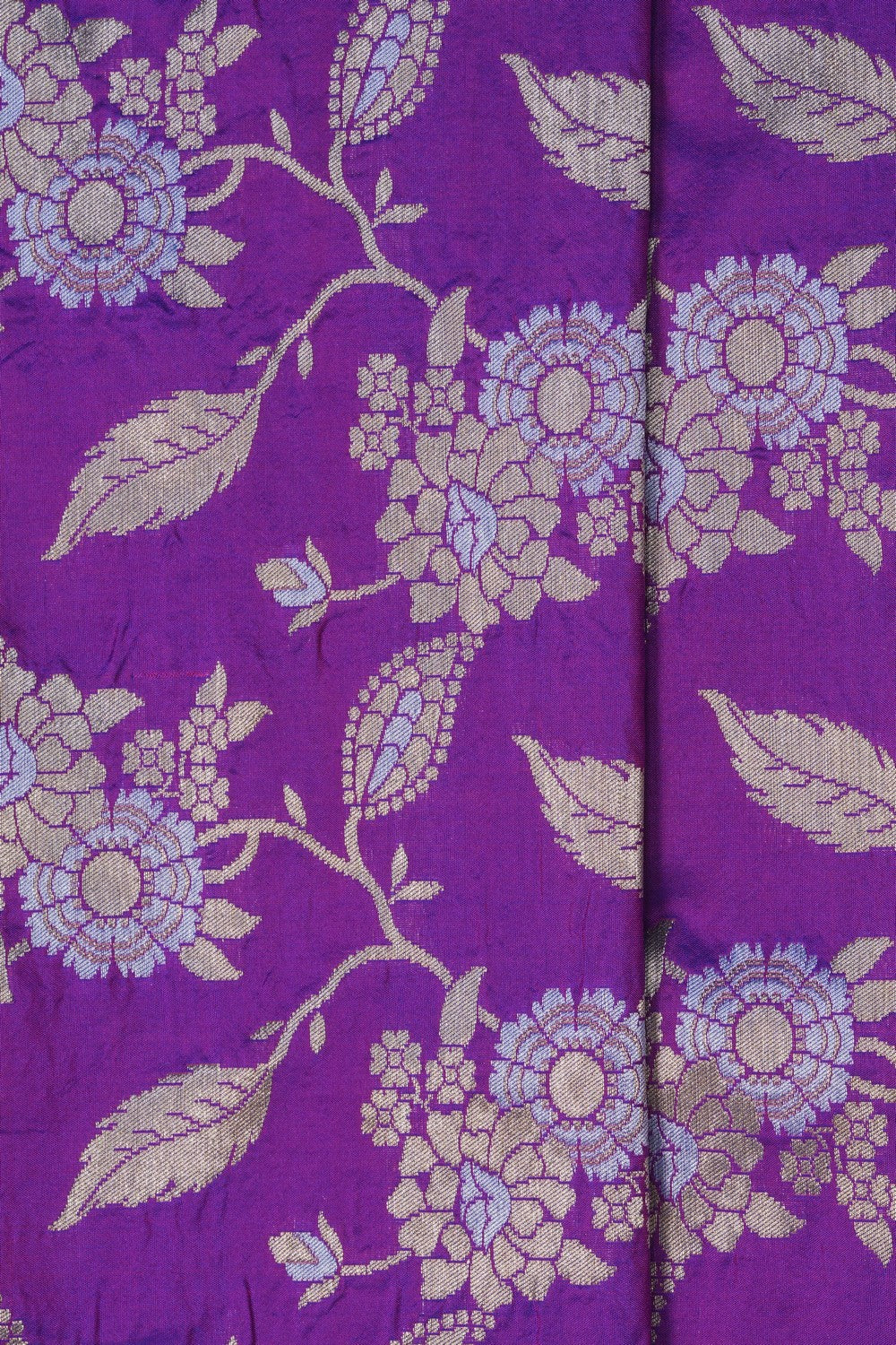 Image of Banarasi Silk Purple Saree