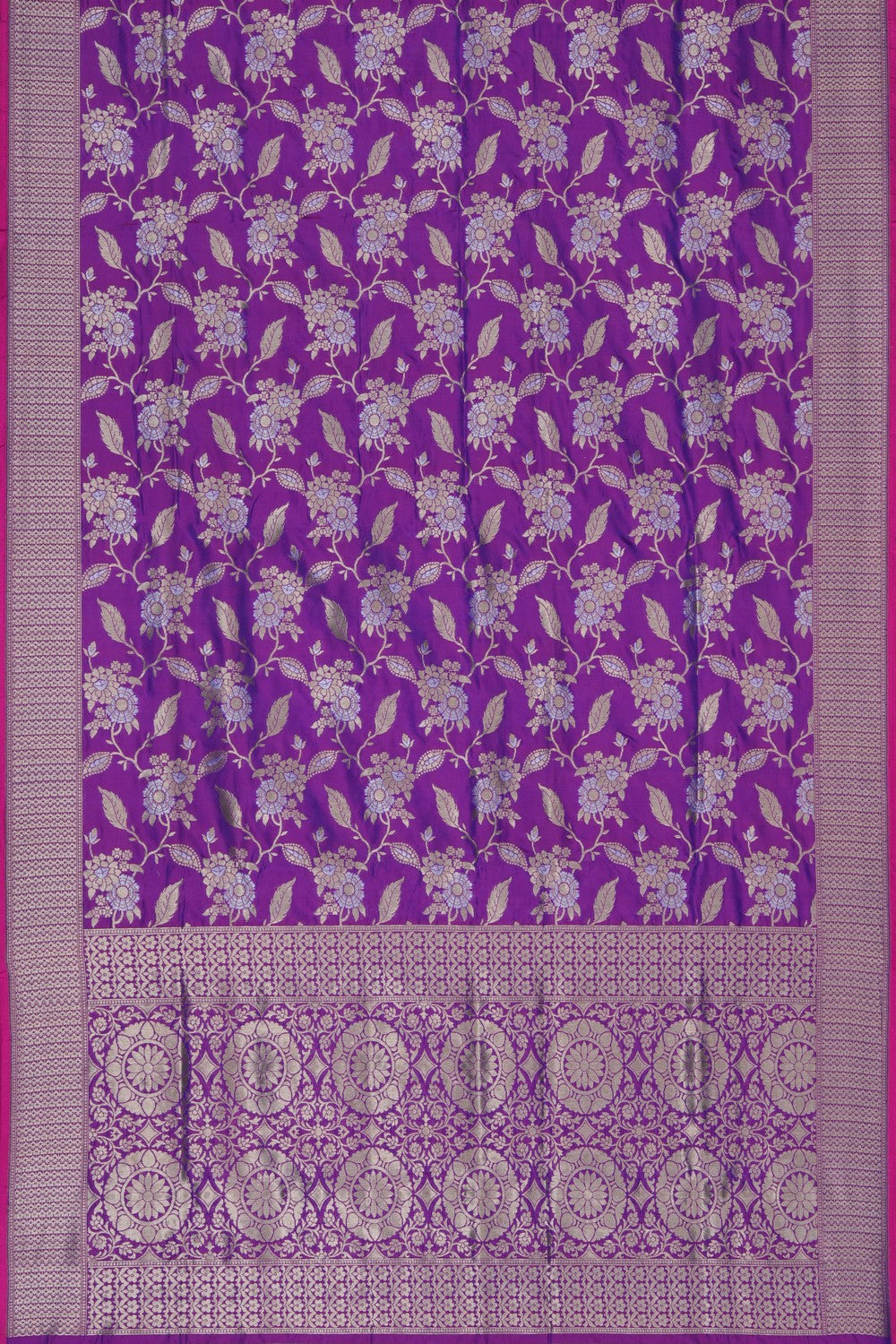 Image of Banarasi Silk Purple Saree