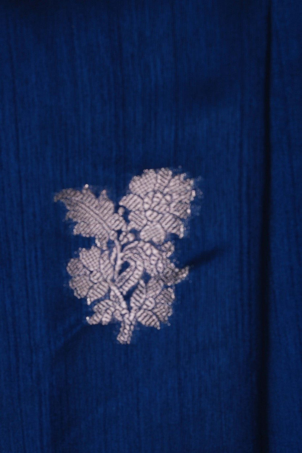Image of Banarasi Tussar Silk Blue Saree