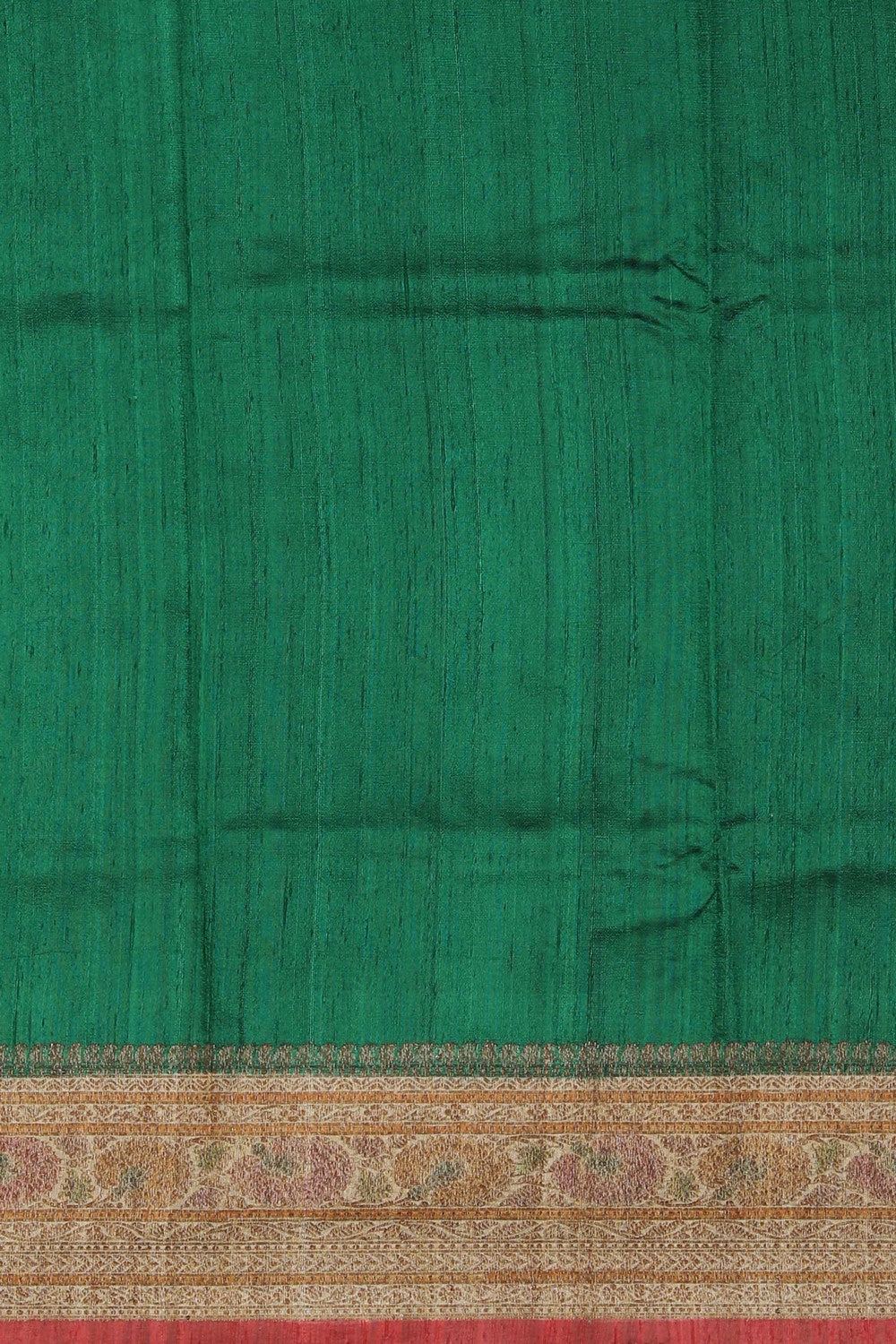 Image of Banarasi Dupion Silk Green Saree