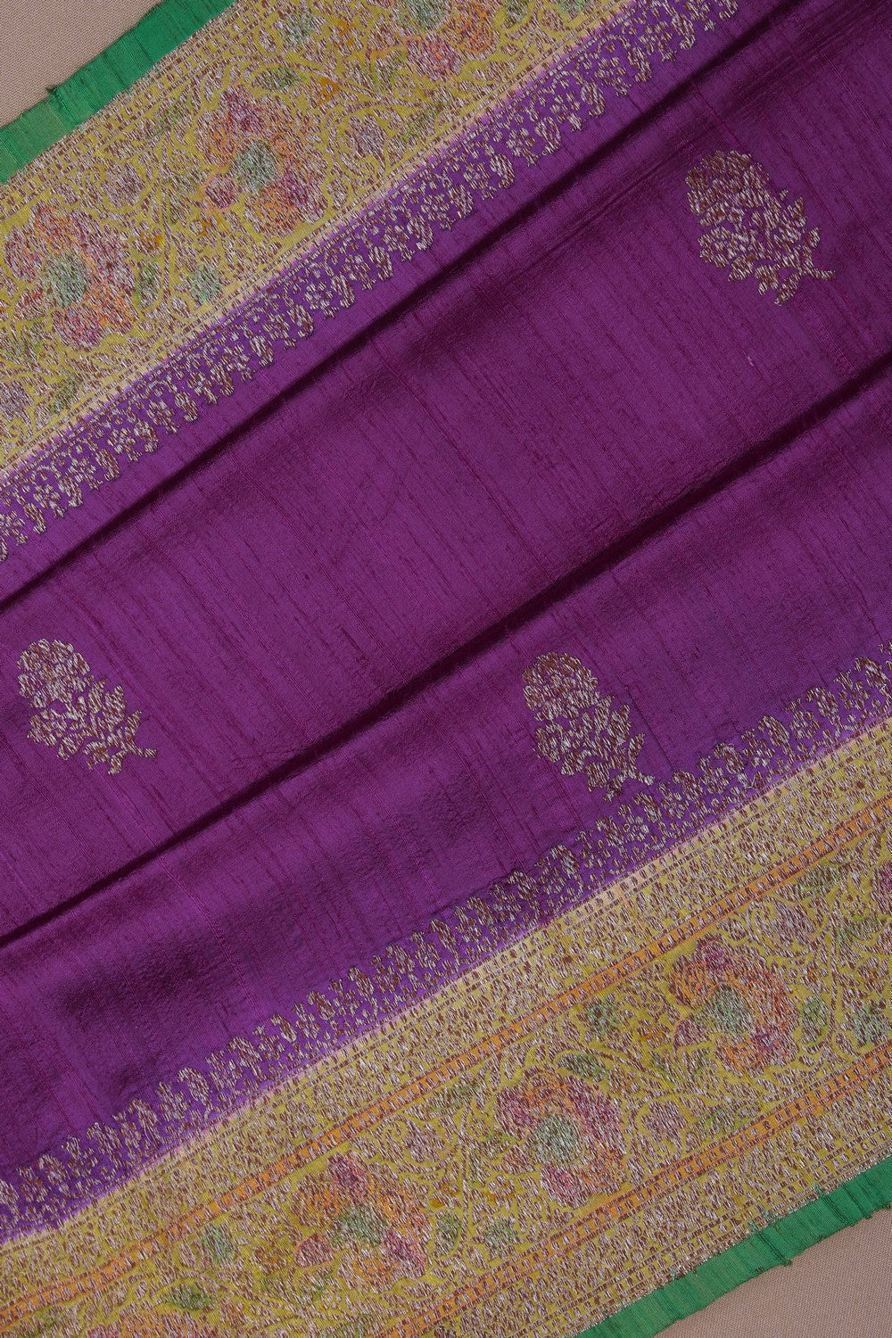 Image of Banarasi Dupion Silk Magenta Saree