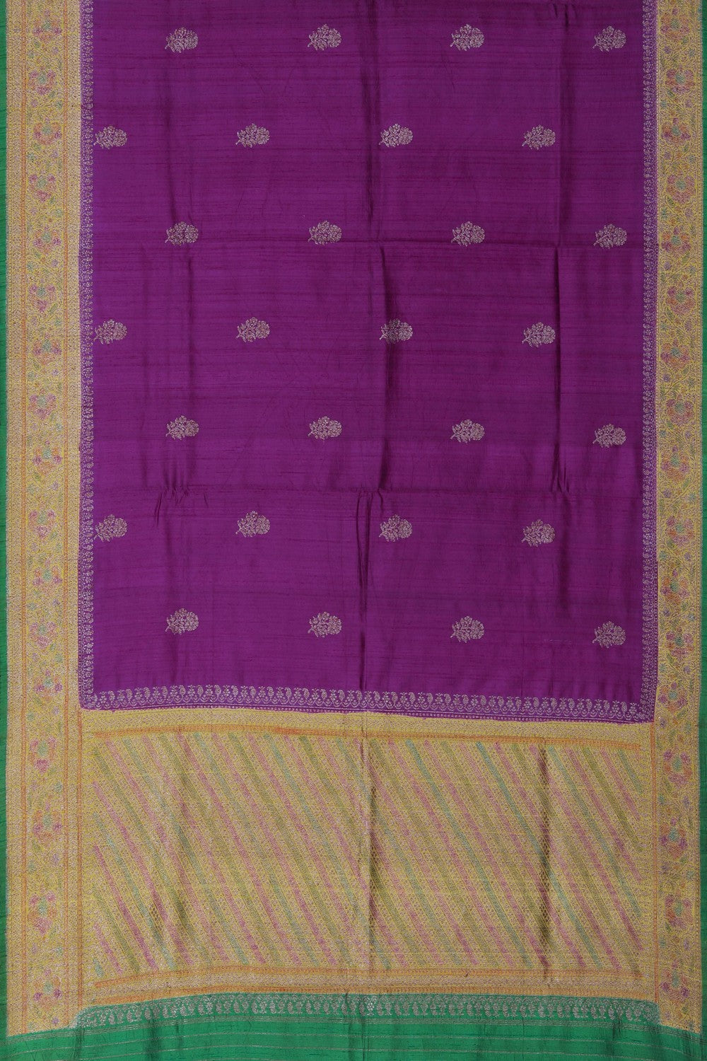 Image of Banarasi Dupion Silk Magenta Saree