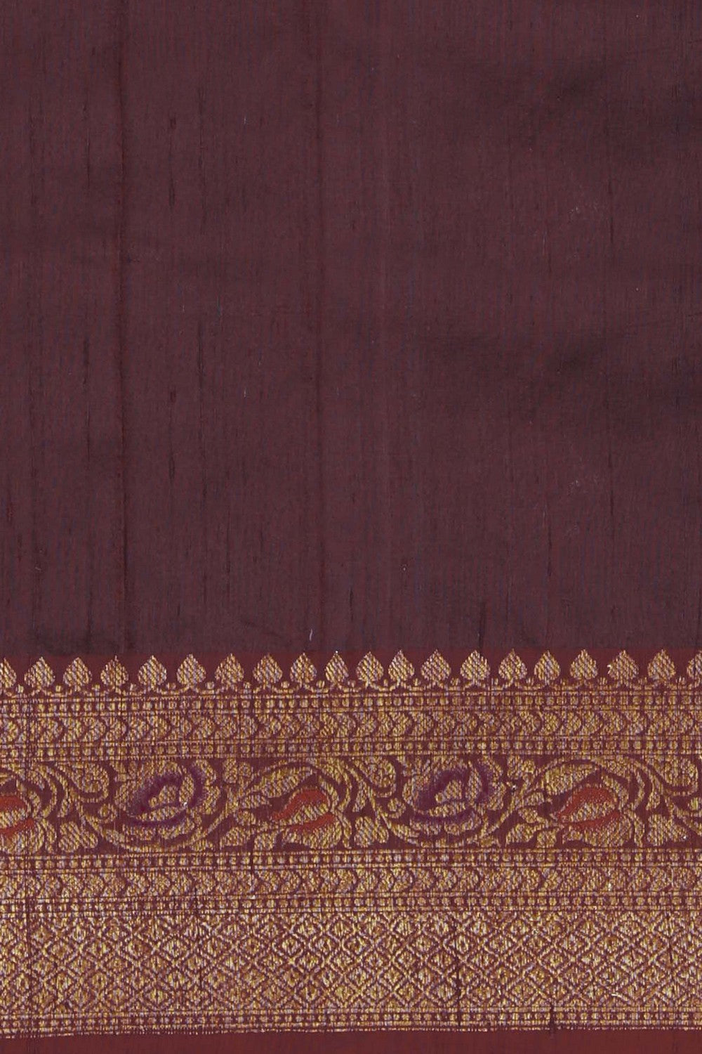 Image of Banarasi Dupion Silk Brown Saree