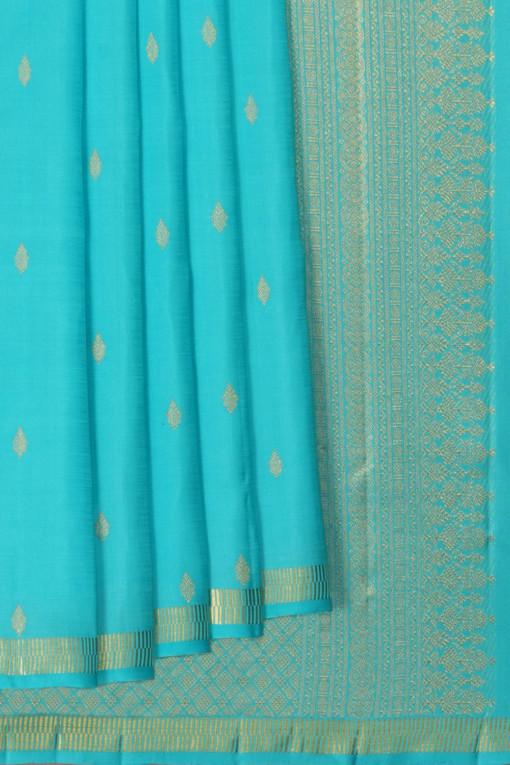 Image of South Silk Blue Saree