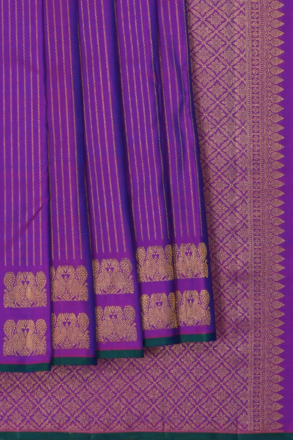 Image of South Silk Purple Saree