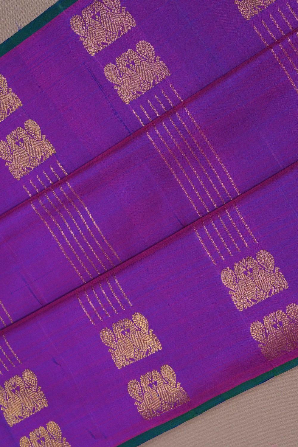 Image of South Silk Purple Saree