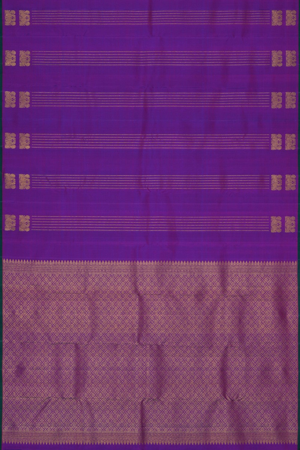 Image of South Silk Purple Saree