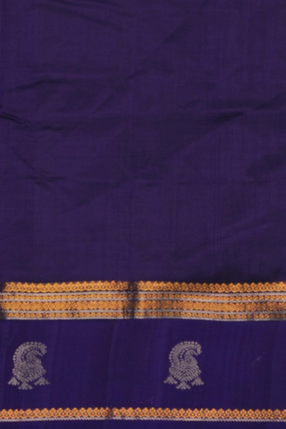 Image of Kuppadam Silk Cotton Teal Green Saree