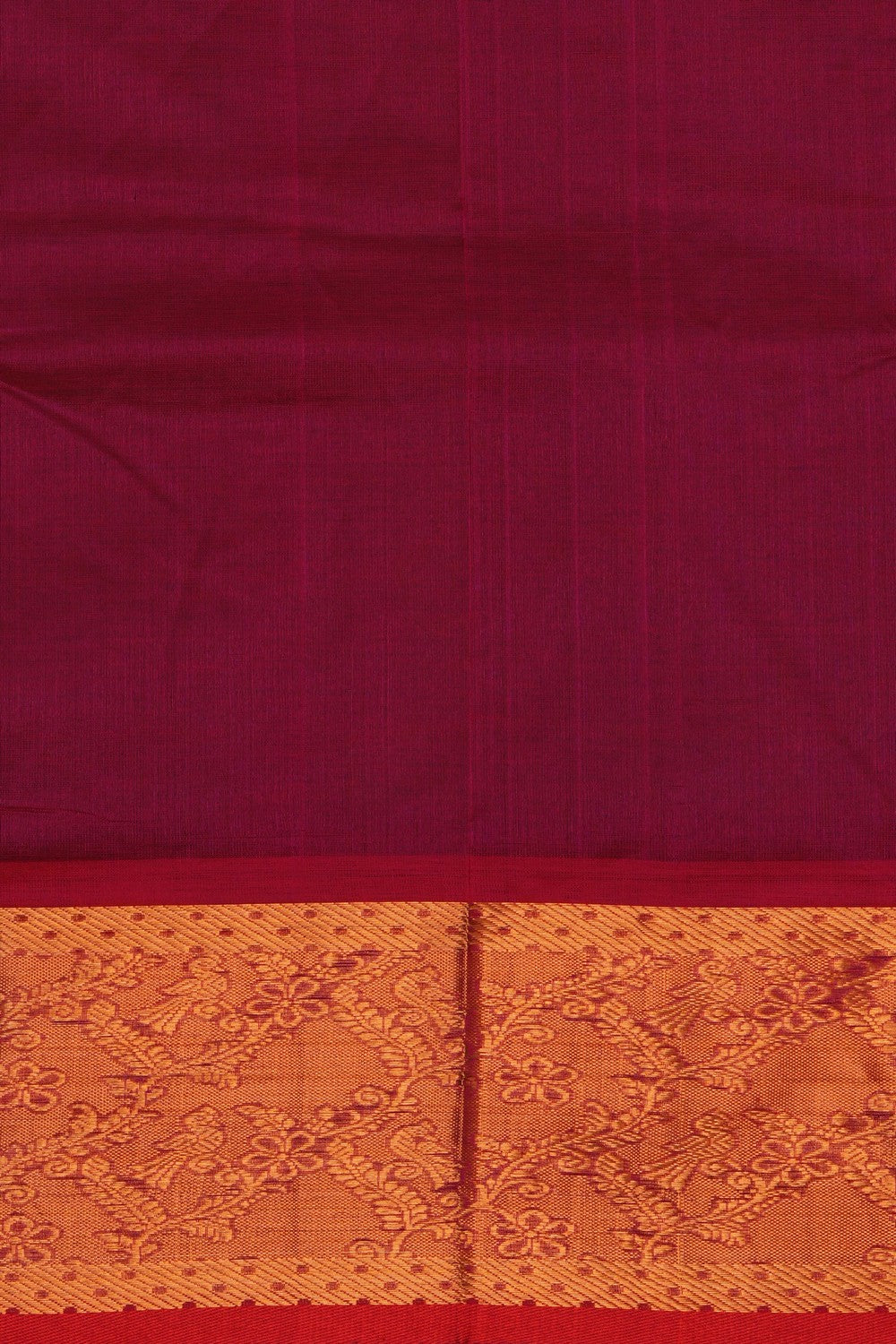 Image of Kuppadam Silk Cotton Purple Saree