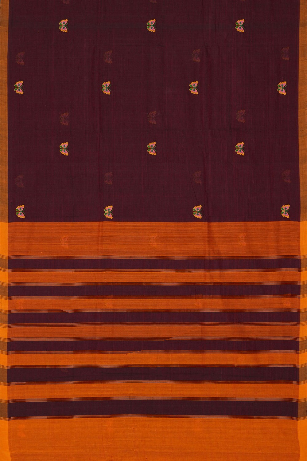 Image of Kutch Work Mangalgiri Cotton Saree