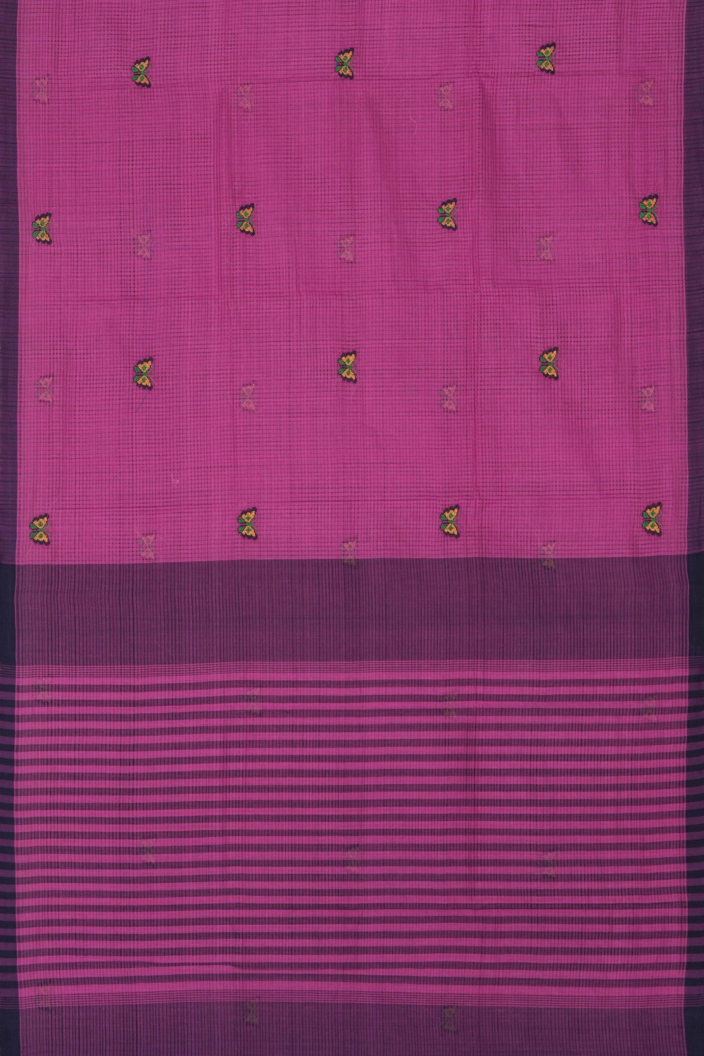 Image of Kutch Work Mangalgiri Cotton Saree