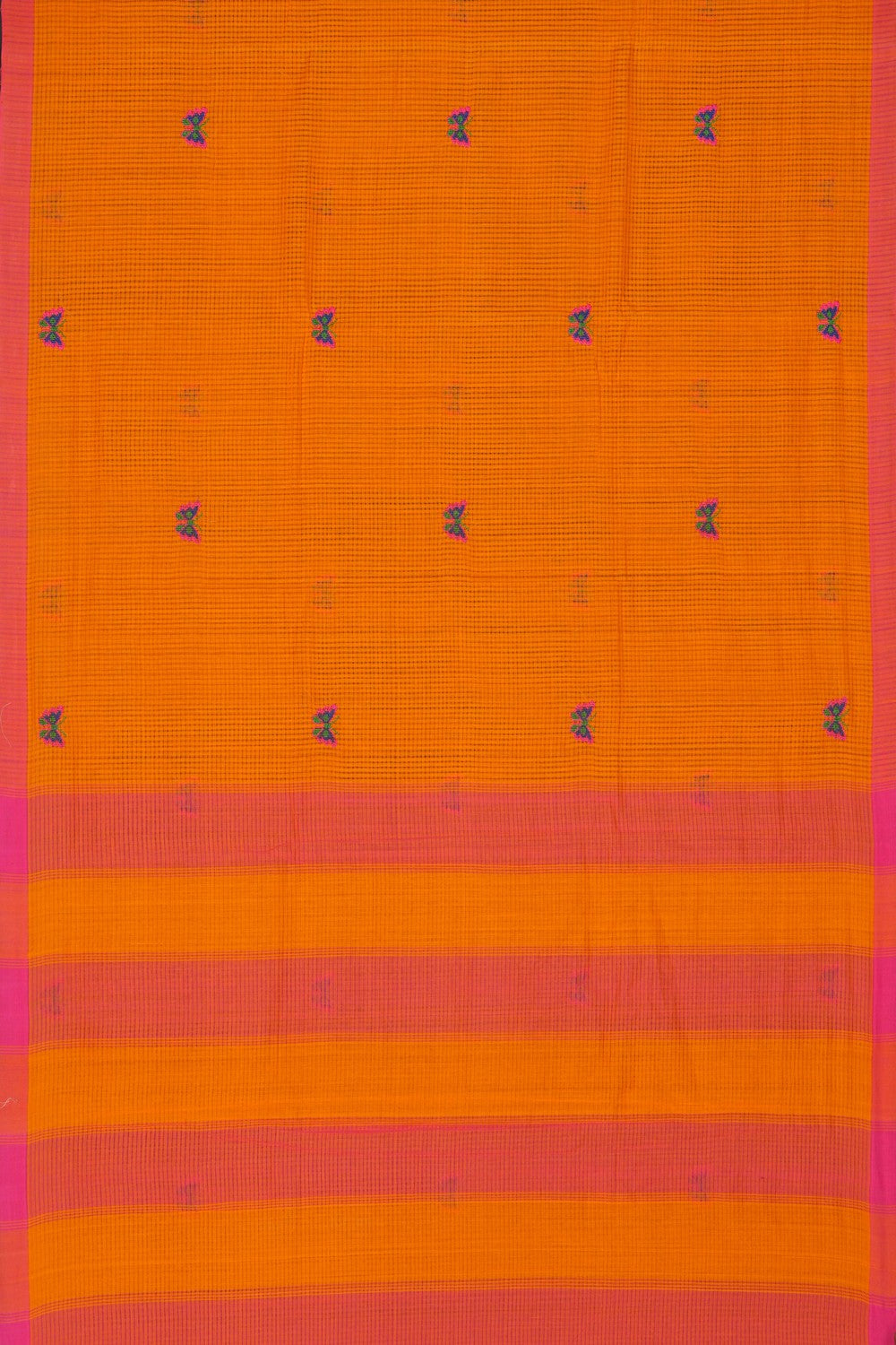 Image of Kutch Work Mangalgiri Cotton Saree