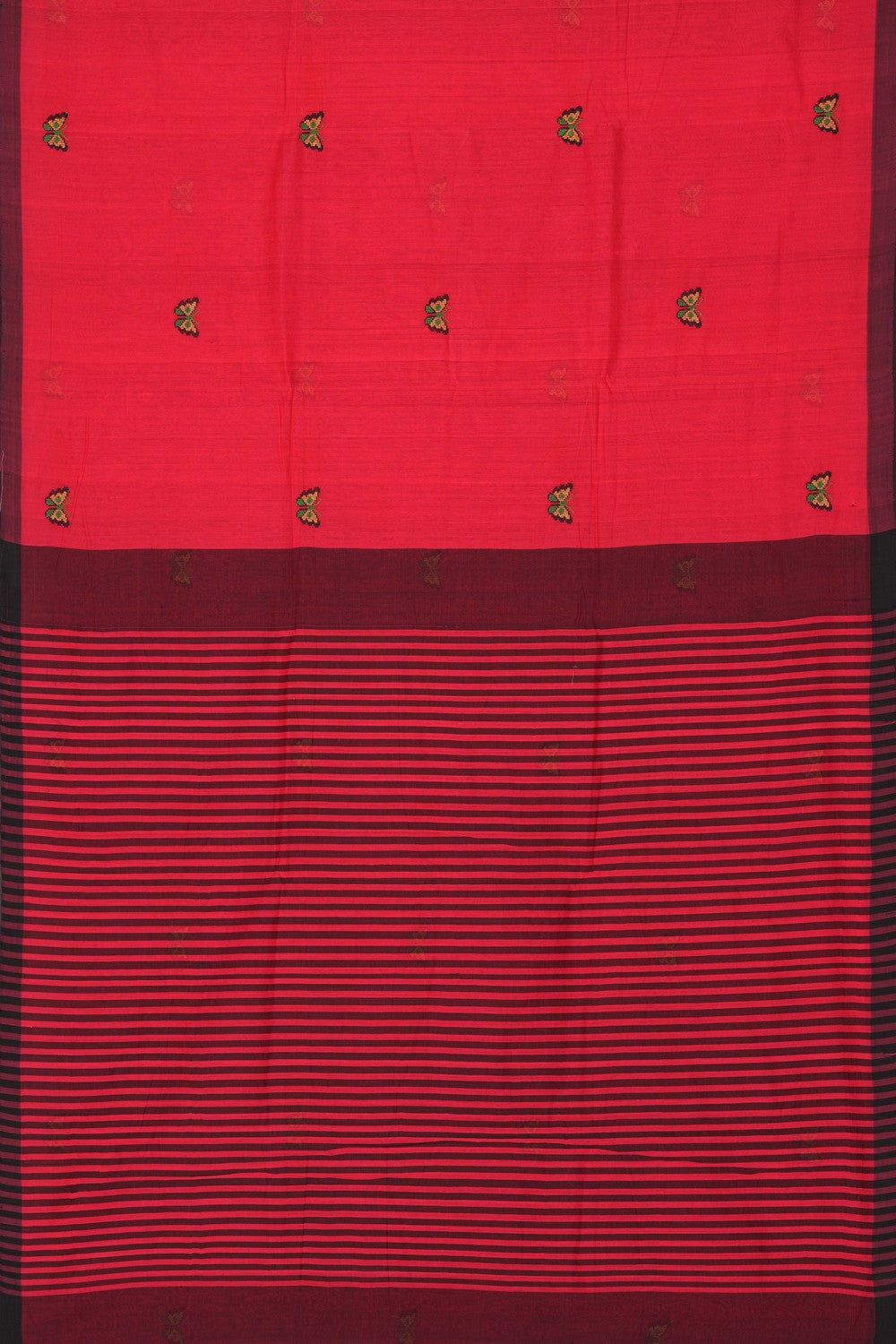 Image of Kutch Work Mangalgiri Cotton Saree