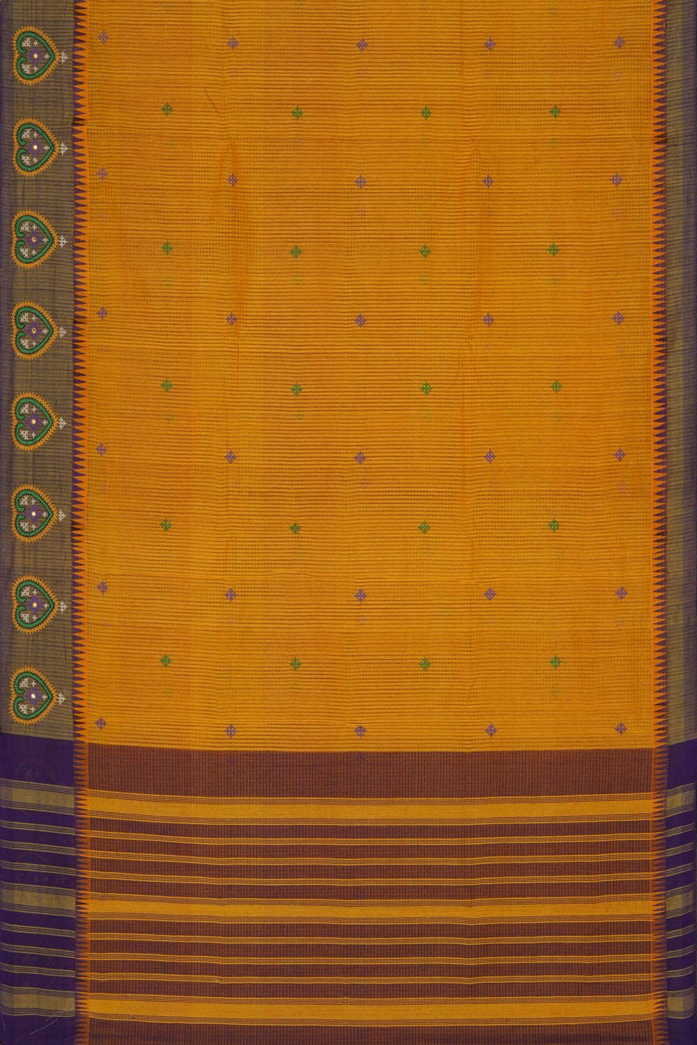Image of Kutch Work Mangalgiri Cotton Saree