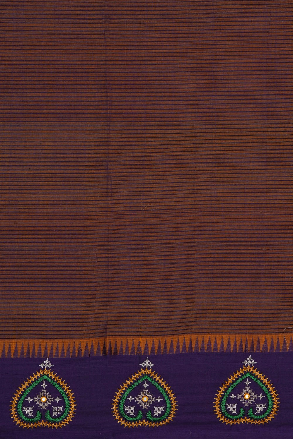 Image of Kutch Work Mangalgiri Cotton Saree