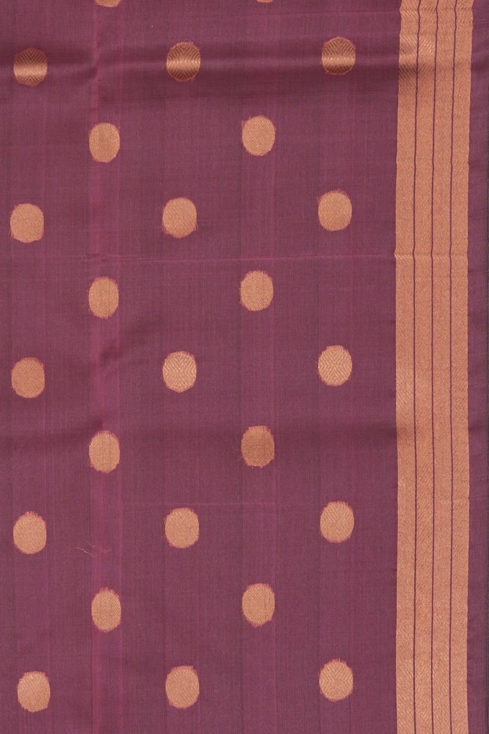 Image of Banarasi Kora Silk Brocade Purple Saree