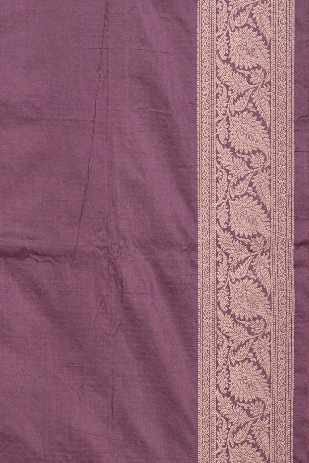 Image of Banarasi Silk Brocade Purple Saree