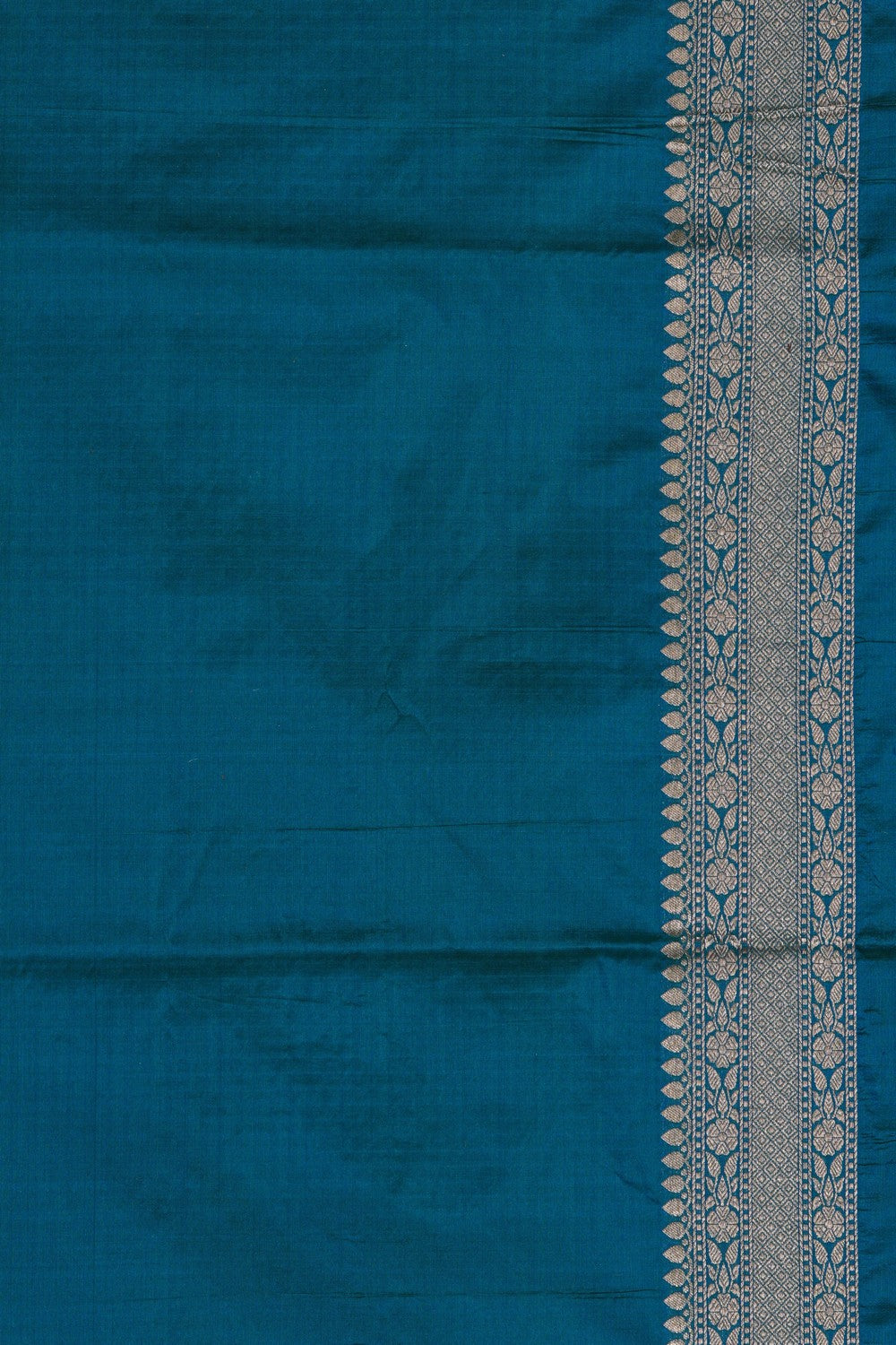 Image of Banarasi Silk Brocade Blue Saree