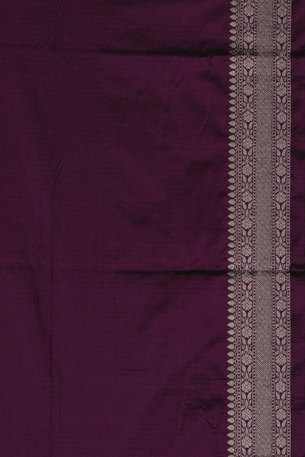 Image of Banarasi Silk Brocade Purple Saree