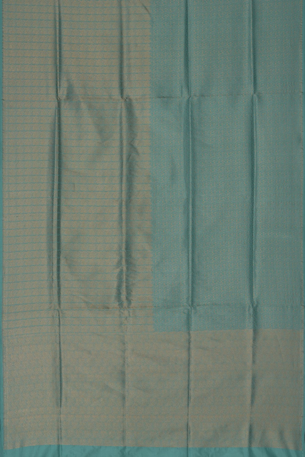 Image of Banarasi Silk Brocade Sea Blue Saree