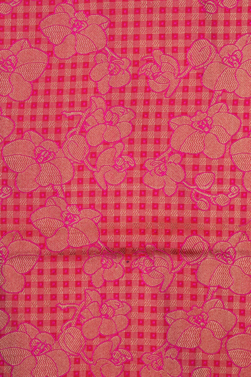 Image of Banarasi Silk Brocade Pink Saree