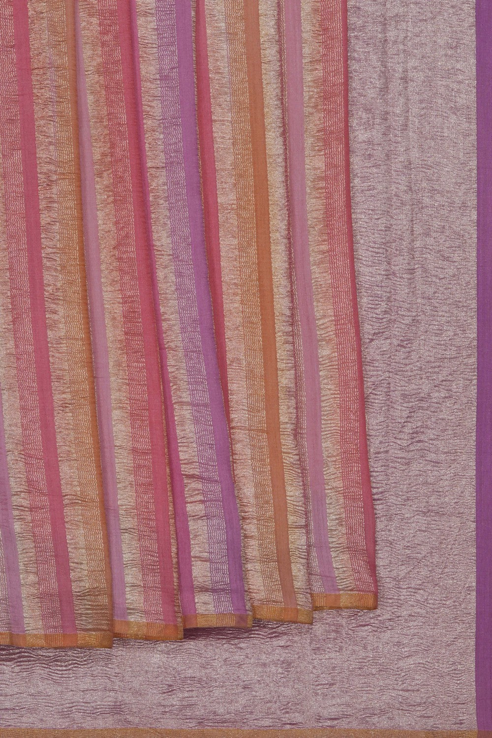 Image of Multi-Colour Banarasi Tussar Silk Saree