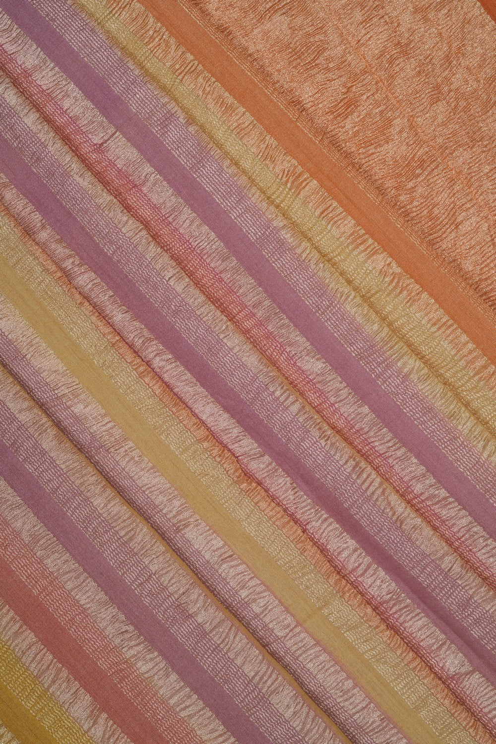 Image of Multi-Colour Banarasi Tussar Silk Saree