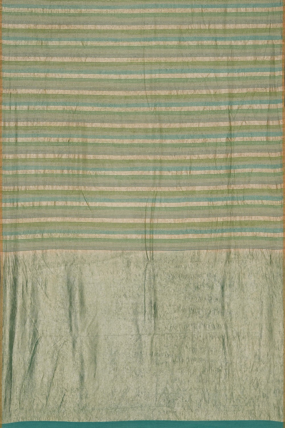 Image of Banarasi Tussar Silk Green Saree
