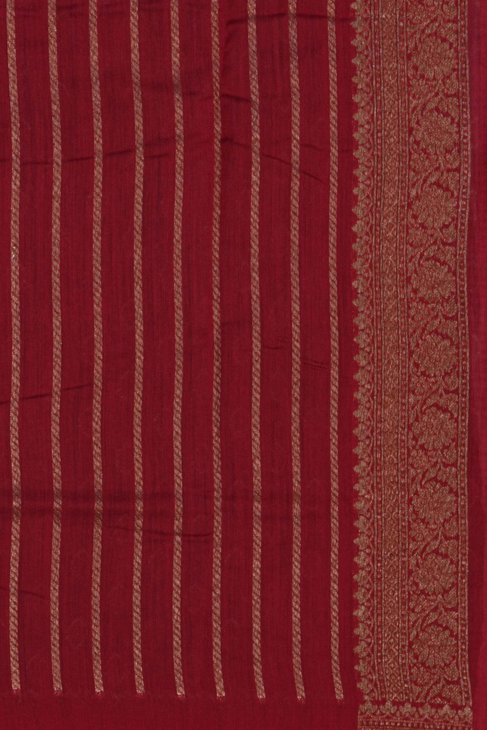 Image of Banarasi Tussar Silk Green Saree
