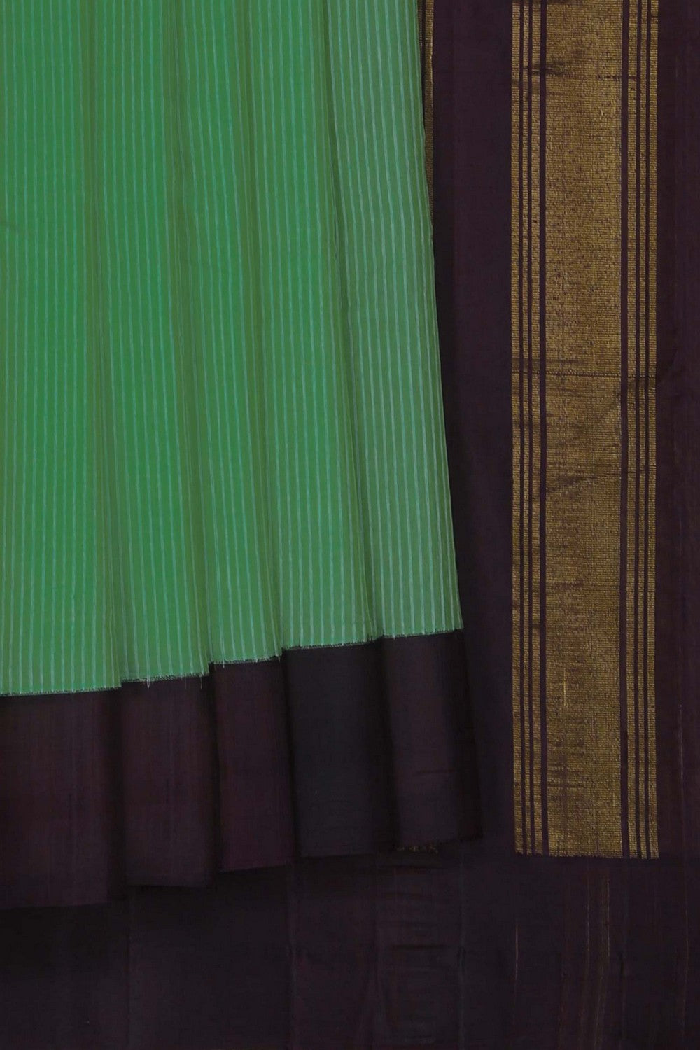 Image of Gadwal Cotton Silk Green Saree