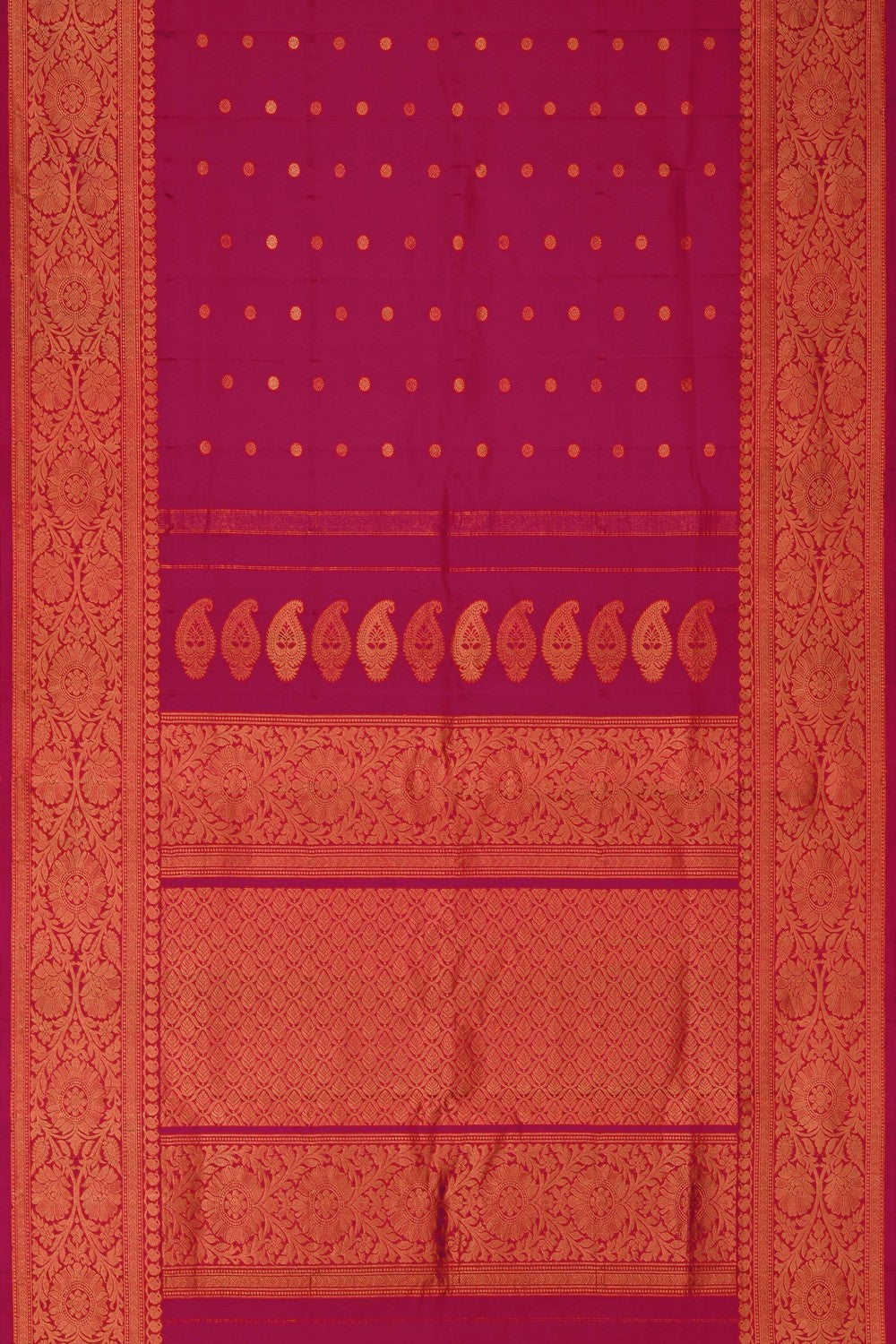 Image of Gadwal Silk Pink Saree