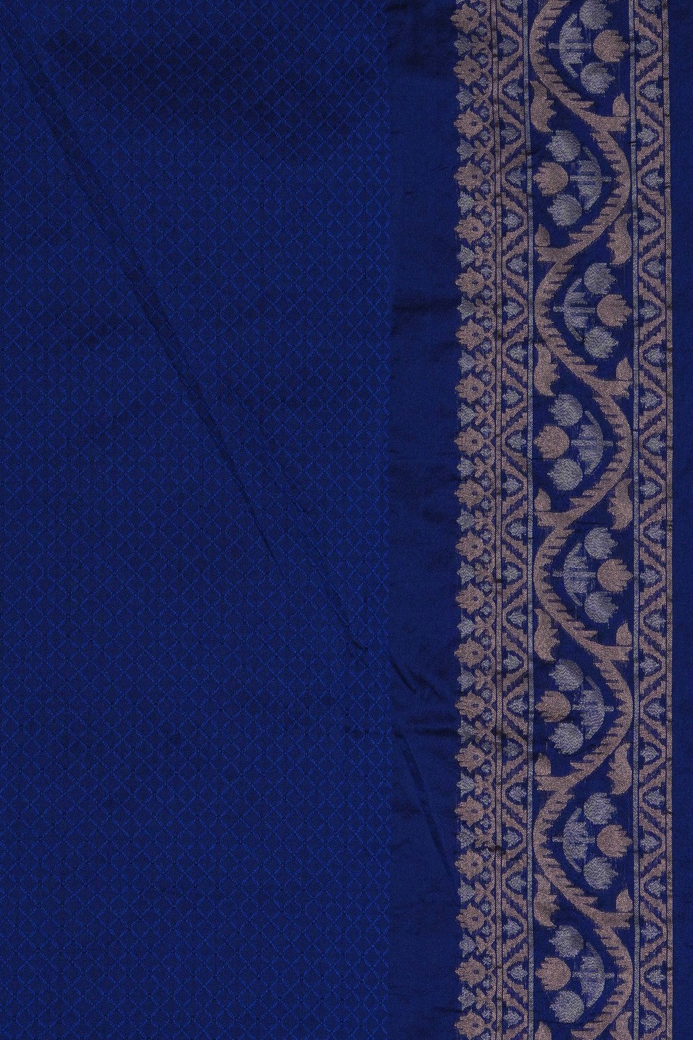 Image of Banarasi Silk Blue Saree