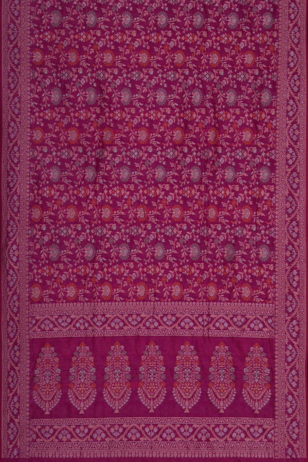 Image of Banarasi Silk Pink Saree