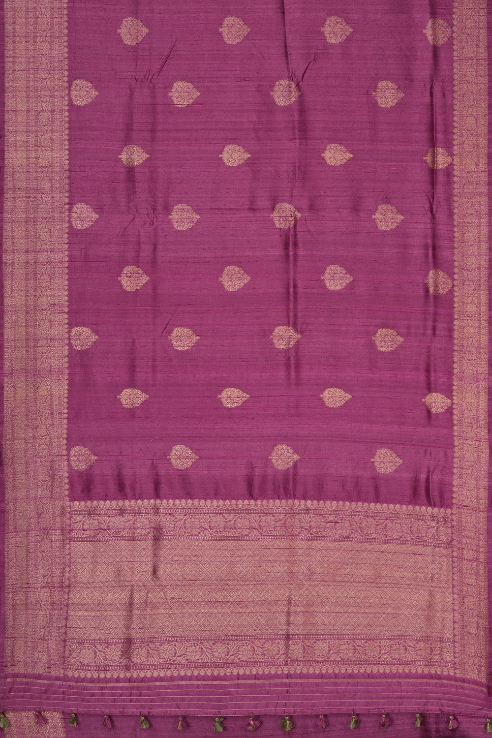 Image of Banarasi Dupion Silk Mauve-Pink Saree