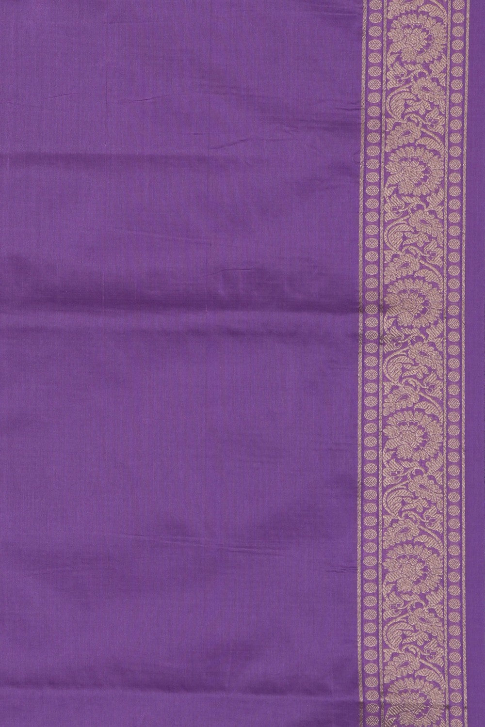 Image of Purple Banarasi Silk Brocade Saree