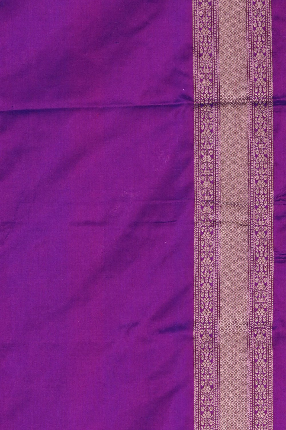 Image of Purple Banarasi Silk Brocade Saree
