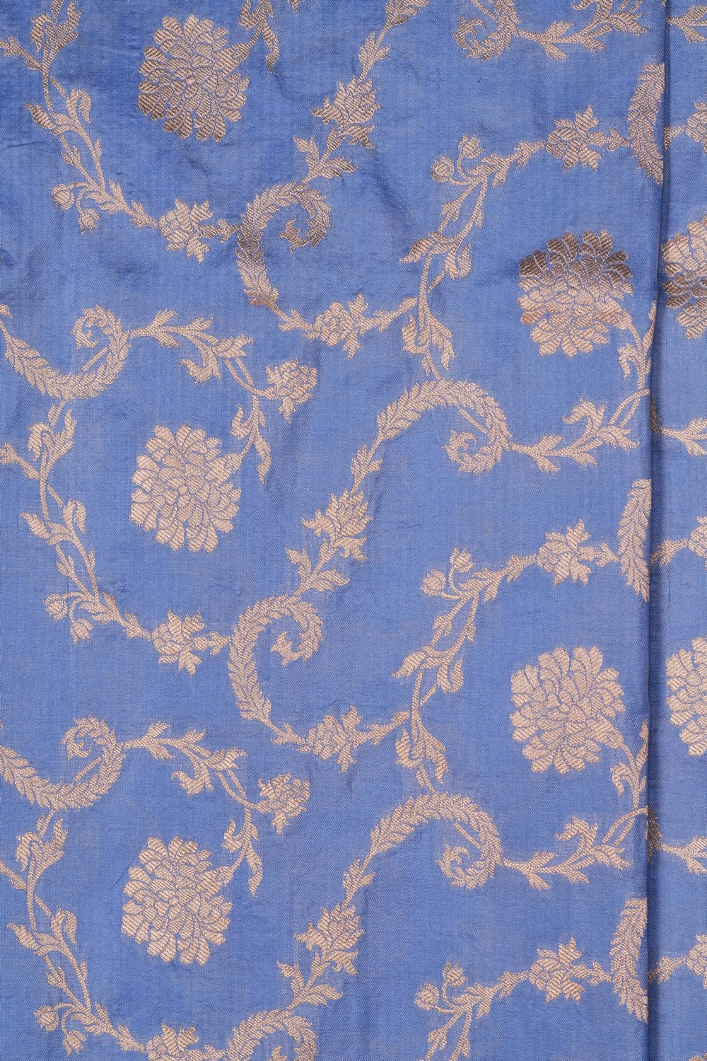 Image of Purple Banarasi Silk Brocade Saree