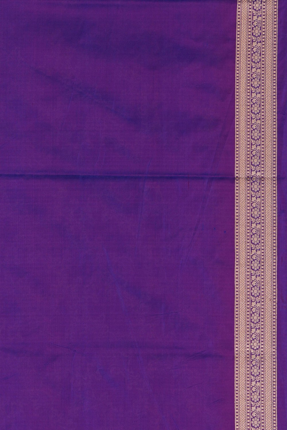 Image of Purple Banarasi Silk Brocade Saree