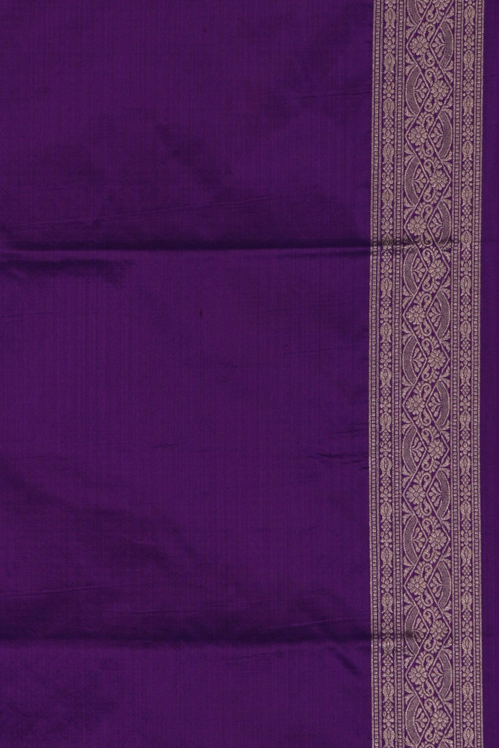 Image of Purple Banarasi Silk Brocade Saree