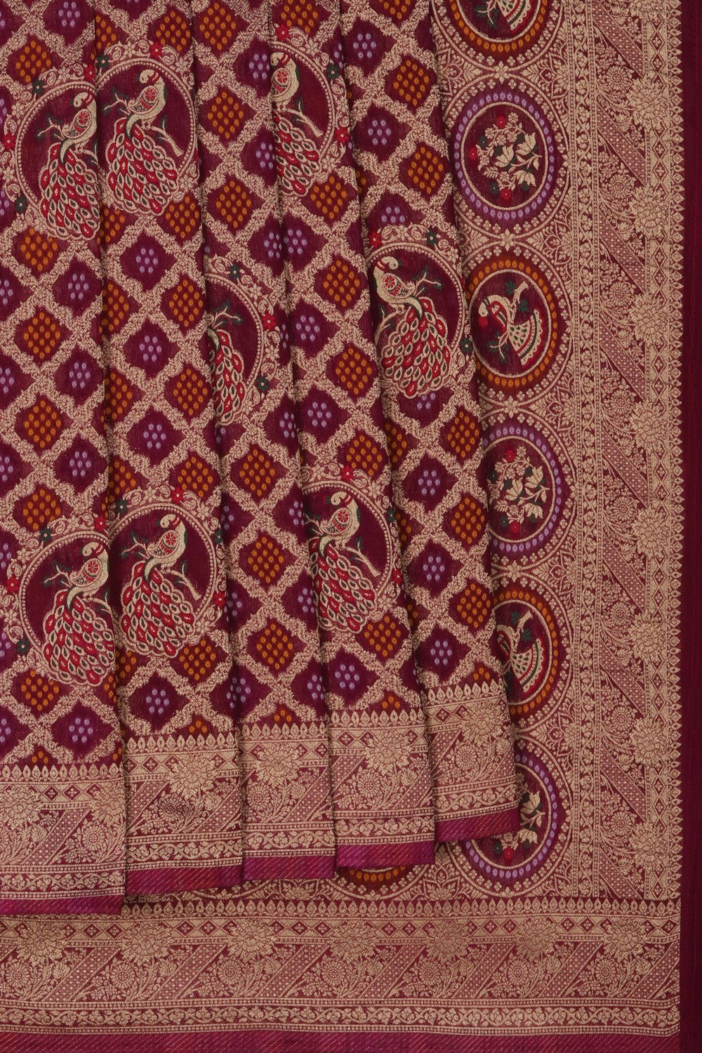 Image of Bandhani Georgette Saree