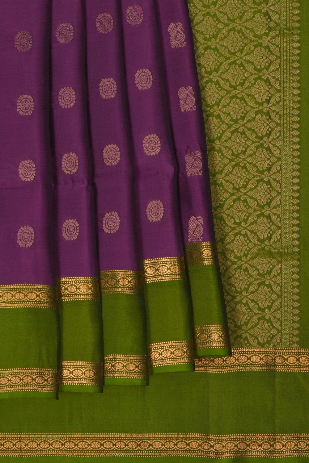 Image of South Silk Purple Saree