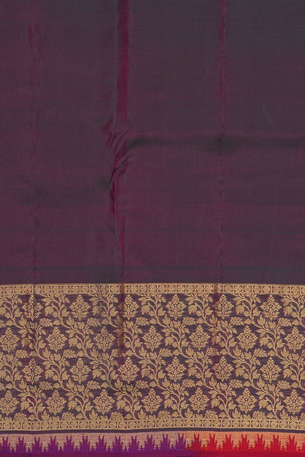 Image of South Silk Fuchsia Pink Saree