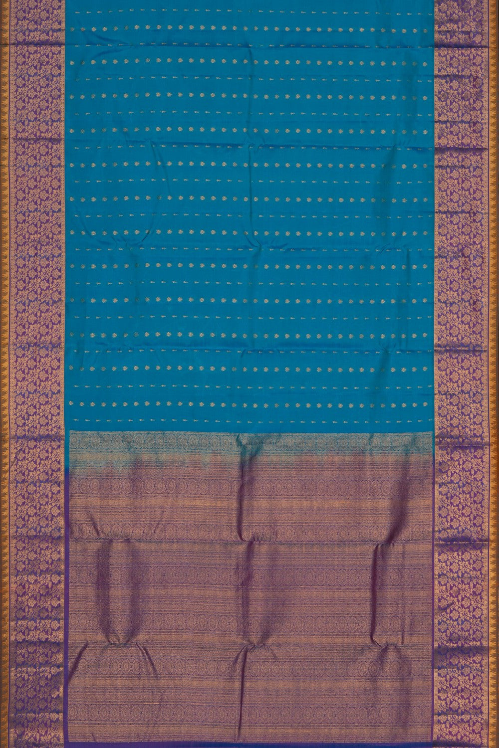 Image of South Silk Blue Saree