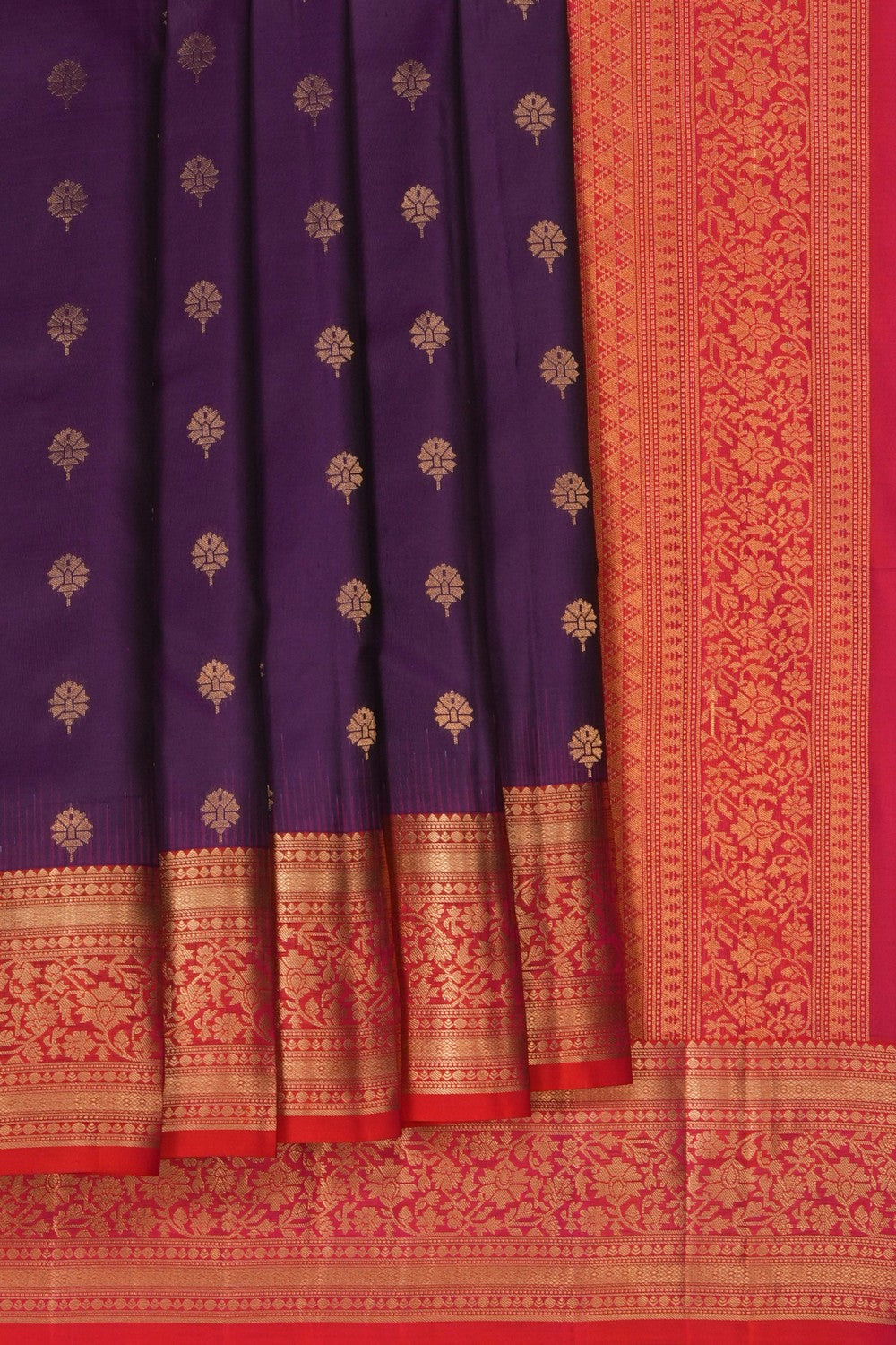 Image of South Silk Violet Saree
