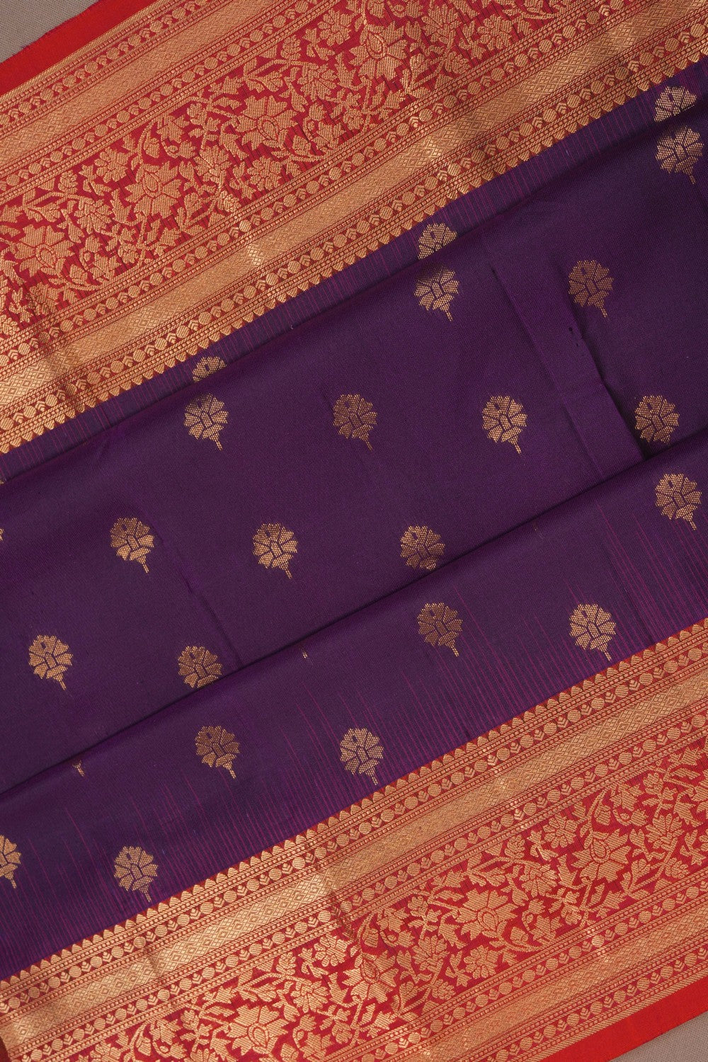 Image of South Silk Violet Saree
