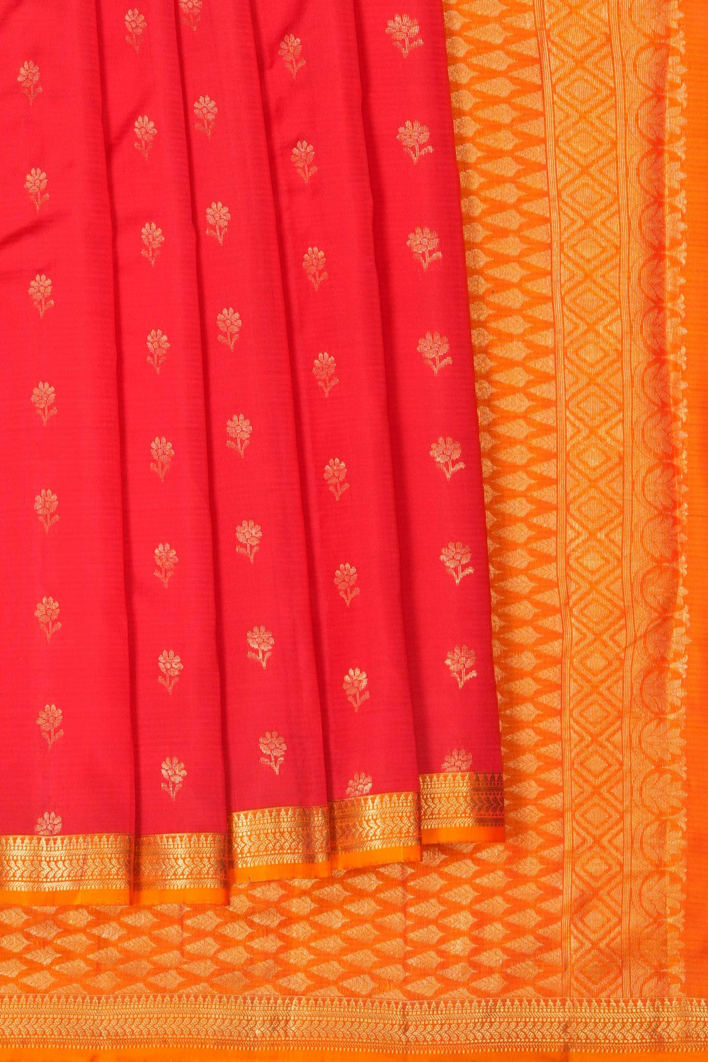 Image of South Silk Red Saree